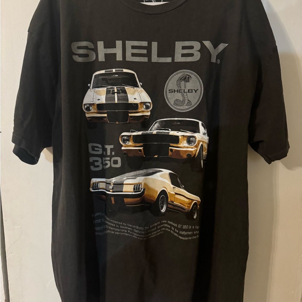 Selby Black Tee with Classic Car Graphics